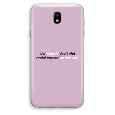 uw waarde daalt niet: Samsung Galaxy J7 (2017) Transparant Hoesje