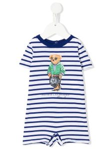 POLO RALPH LAUREN KIDS grenouillère Polo Bear à manches courtes - Blanc