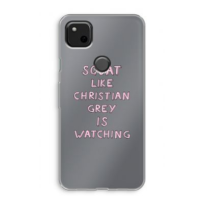 Christian Grey: Google Pixel 4a Transparant Hoesje