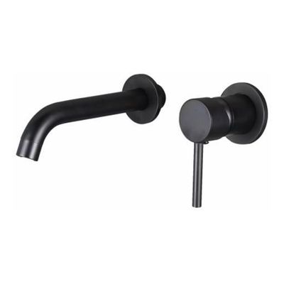 Wastafelkraan SaniClear Nero | Inbouw | Mengkraan | Incl.Inbouwdeel | Rond | Mat zwart
