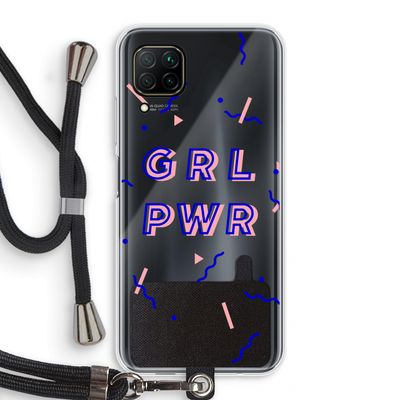 GRL PWR: Huawei P40 Lite Transparant Hoesje met koord