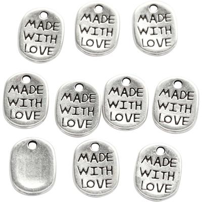 Creativ Company Sieraden hanger, l: 12 mm, b: 8 mm, gatgrootte 1 mm, verzilverd, 10 stuk/ 1 doos