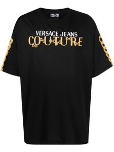 Versace Jeans Couture t-shirt à détail de chaine - Noir