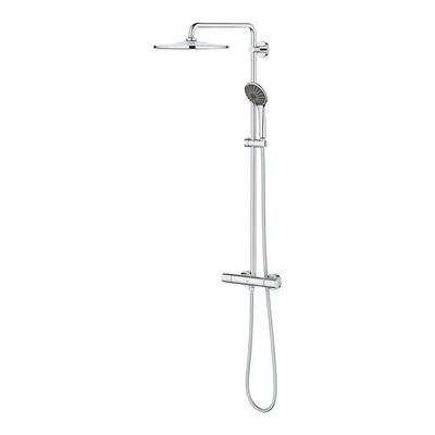 GROHE Vitalio Regendoucheset - hoofddouche 31cm - handdouche rond - thermostatisch - chroom 26400001