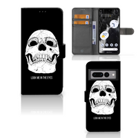 Telefoonhoesje met Naam Google Pixel 7 Pro Skull Eyes