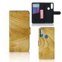 Alcatel 1S 2020 | Book Style Case | Licht Hout