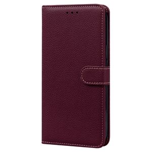 OPPO A16 hoesje - Bookcase - Koord - Pasjeshouder - Portemonnee - Camerabescherming - Kunstleer - Bordeaux Rood