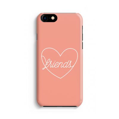 Friends heart: Volledig geprint iPhone SE 2020 Hoesje