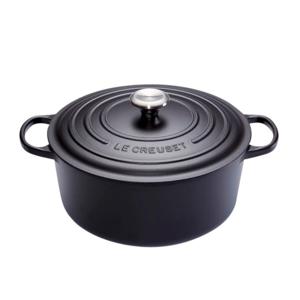 LE CREUSET - Signature - Braadpan rond 28cm 6,70l Mat Zwart