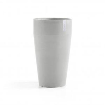 Ecopots Sankara High kunststof bloempot Wit/Grijs - Ø 42,5 cm