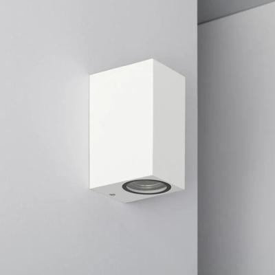 Wandlamp &apos;Milano&apos; GU10 wit industrieel up- downlighter IP54 150mm