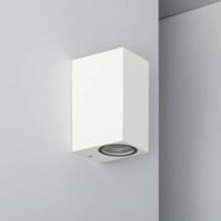 Wandlamp &apos;Milano&apos; GU10 wit industrieel up- downlighter IP54 150mm