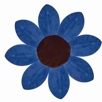 Pasgeboren Baby bad opvouwbare bloeiende bloem Bad Bad voor bloeiende wastafel babybad voor Baby Play zonnebloem kussen Badmat Diameter: 85cm (donker