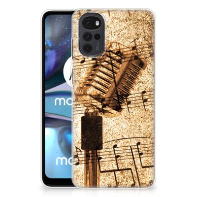 Motorola Moto G22 | Siliconen hoesje | met foto Bladmuziek