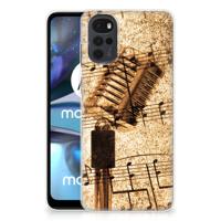 Motorola Moto G22 | Siliconen hoesje | met foto Bladmuziek