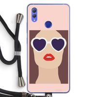 Red lips: Honor Note 10 Transparant Hoesje met koord