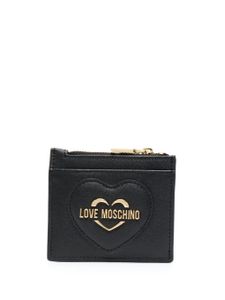 Love Moschino portefeuille zippé à plaque logo - Jaune