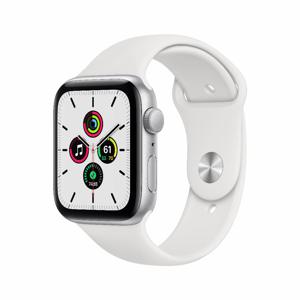 Refurbished Apple Watch SE 2020 GPS 44mm Zilver Zichtbaar gebruikt