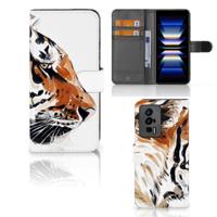 Hoesje Xiaomi Poco F5 Pro Watercolor Tiger | Portemonnee hoesje