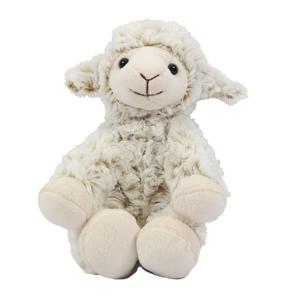 Knuffeldier Schaap/lammetje - zachte pluche stof - premium kwaliteit knuffels - wit - 19 cm