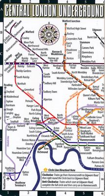 Stadsplattegrond Streetwise London Underground Map | Michelin
