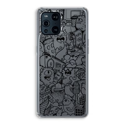 Vexx Black City : Oppo Find X3 Transparant Hoesje