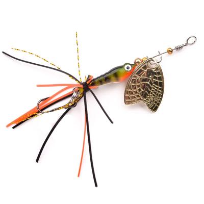SPRO Larva Mayfly Micro Spinner Perch Single Hook