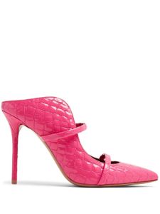 Malone Souliers mules en cuir embossé - Rose