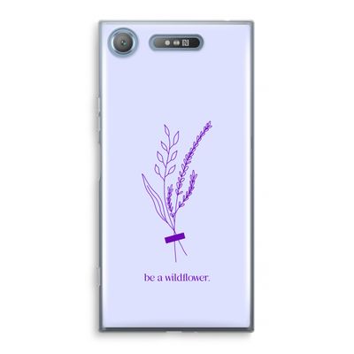 Be a wildflower: Sony Xperia XZ1 Transparant Hoesje