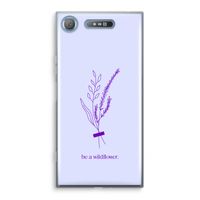 Be a wildflower: Sony Xperia XZ1 Transparant Hoesje