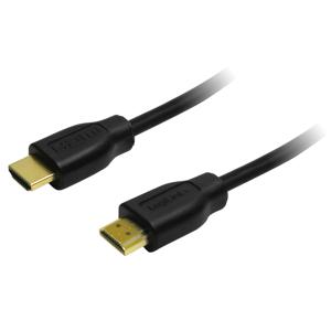 LogiLink CH0005 HDMI-kabel HDMI Aansluitkabel HDMI-A-stekker, HDMI-A-stekker 0.50 m Zwart 4K UHD