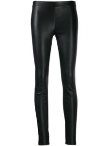 Vince pantalon slim en cuir - Noir