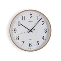 Muurklok Versa Plastic Kwarts Hout MDF 5 x 35 x 35 cm
