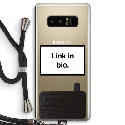 Link in bio: Samsung Galaxy Note 8 Transparant Hoesje met koord