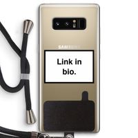 Link in bio: Samsung Galaxy Note 8 Transparant Hoesje met koord