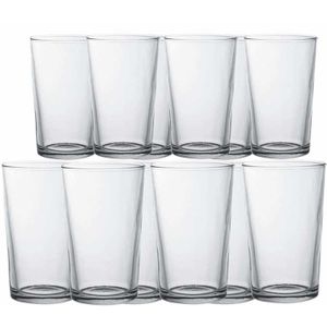 Set van 12 longdrink glazen transparant 280/330 ml