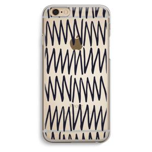 Marrakech Zigzag: iPhone 6 / 6S Transparant Hoesje