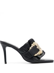 Versace Jeans Couture sandales 95 mm à volants - Noir