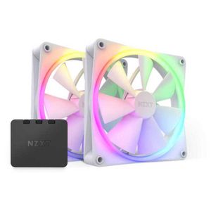 NZXT F140 RGB TWIN Computer behuizing, Processor Ventilator 14 cm Wit 2 stuk(s)