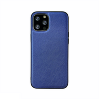 iPhone 11 Pro hoesje - Backcover - Stofpatroon - TPU - Blauw