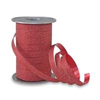 Poly glitter rood 100 meter breedte 10