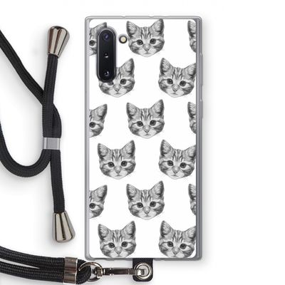 Kitten: Samsung Galaxy Note 10 Transparant Hoesje met koord