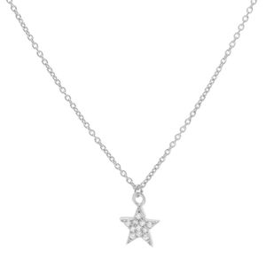 Karma Ketting Zirconia Star Zilver