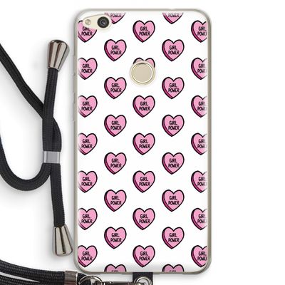 GIRL POWER: Huawei Ascend P8 Lite (2017) Transparant Hoesje met koord