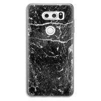 Zwart marmer: LG V30 Transparant Hoesje