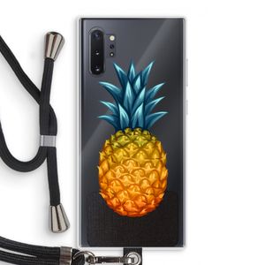 Grote ananas: Samsung Galaxy Note 10 Plus Transparant Hoesje met koord