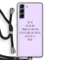 GSM: Samsung Galaxy S21 Transparant Hoesje met koord