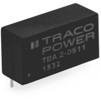TracoPower TBA 2-0523 DC/DC-converter, print 65 mA 2 W Aantal uitgangen: 2 x Inhoud 1 stuk(s) - thumbnail