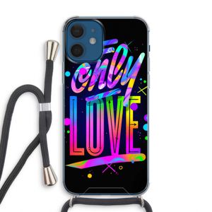 Only Love: iPhone 12 Transparant Hoesje met koord