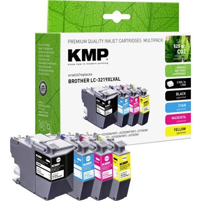 KMP Inktcartridge vervangt Brother LC-3219XLBK, LC-3219XLC, LC-3219XLM, LC-3219XLY Compatibel Combipack Zwart, Cyaan, Magenta, Geel B58VX 1537,4005
